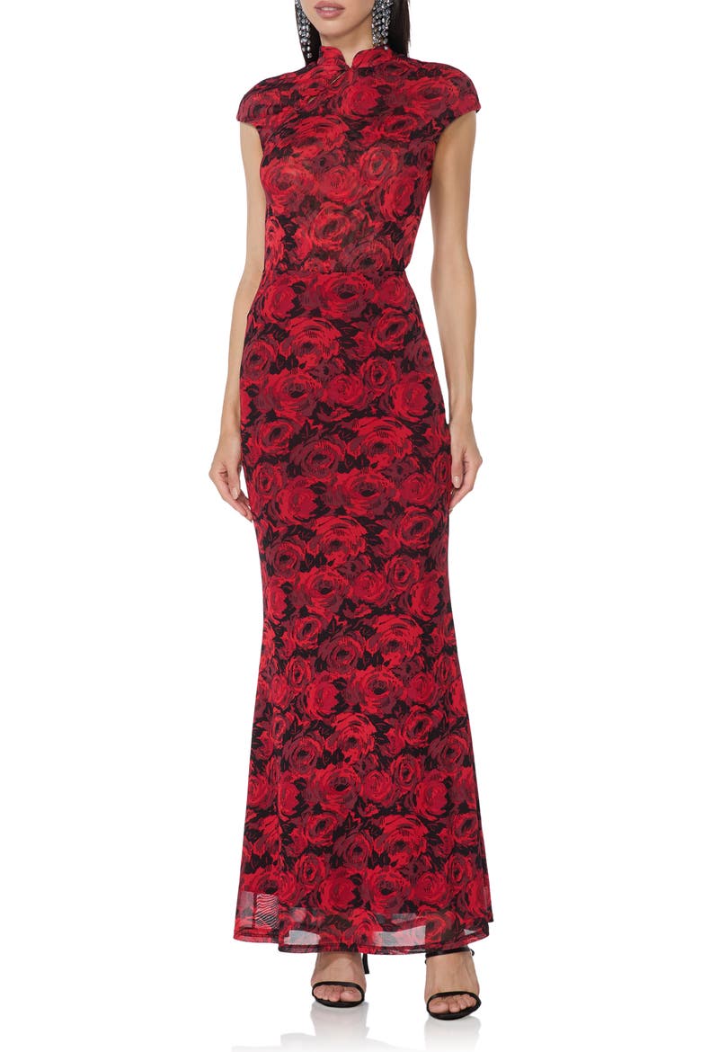 Tegan Maxi Skirt, Alternate, color, ROSE KISSED