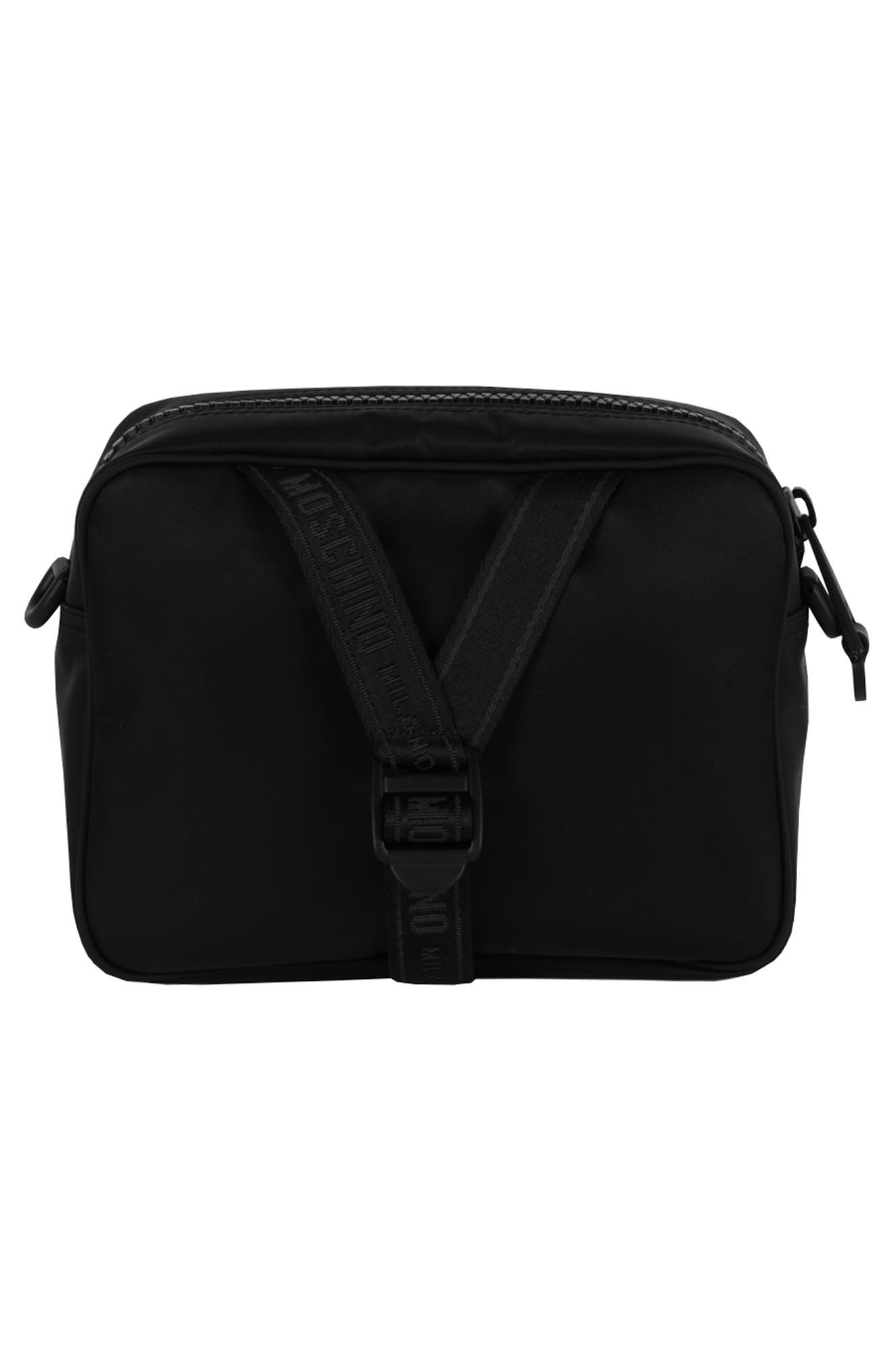 Moschino 3D Logo Crossbody Bag, Alternate, color, 