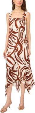 MSK Hanky Hemsmocked Maxi Dress