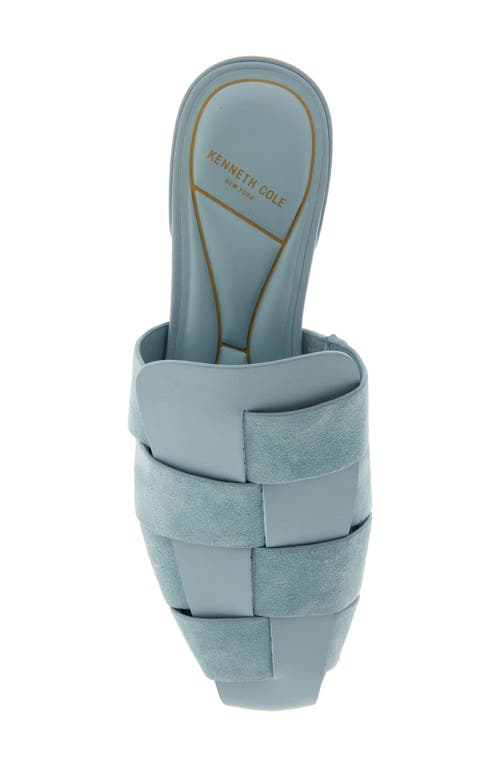 Kenneth Cole Faina Mule In Sky Blue Leather