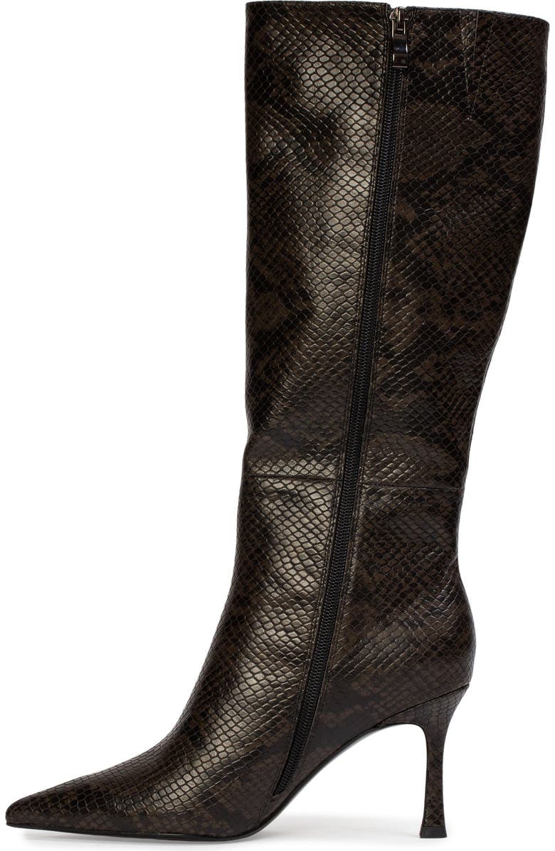 BLACK SUEDE STUDIO Draya 80 Snake Boot, Alternate, color, Brown Snake Leather