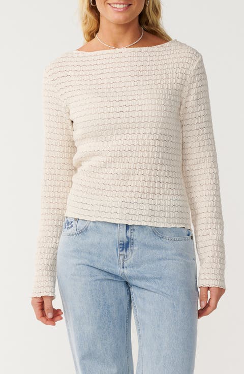 Bossa Nova Texture Long Sleeve Top