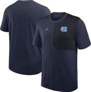 Jordan Brand Men's Jordan Brand Navy North Carolina Tar Heels 2025 Sideline UV Performance Coach T-Shirt