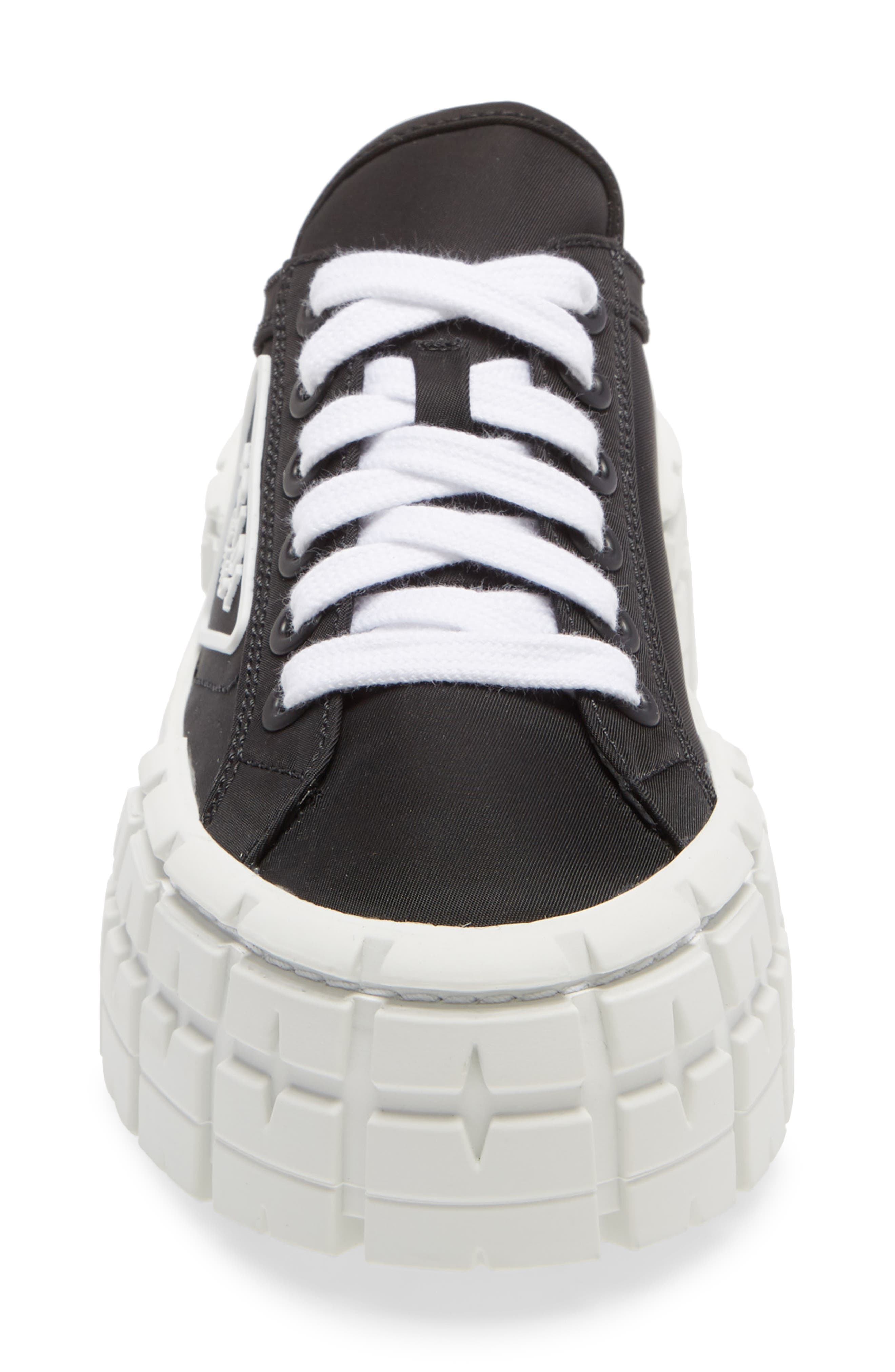 Prada Logo Lug Platform Sneaker, Alternate, color, 