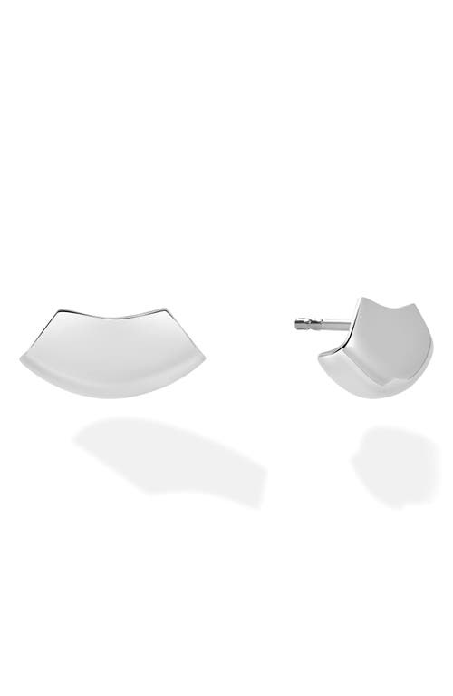 Lana 14k Gold Wide Cuffed Stud Earrings In Metallic