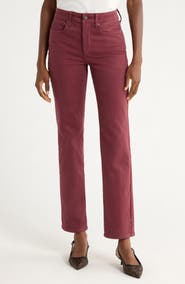 NYDJ Marilyn High Waist Straight Leg Jeans