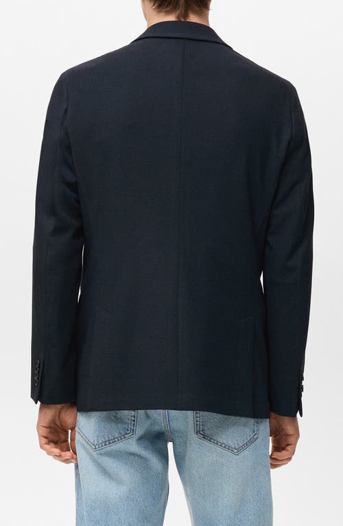 Mango Verner Slim Fit Suit Blazer In Blue