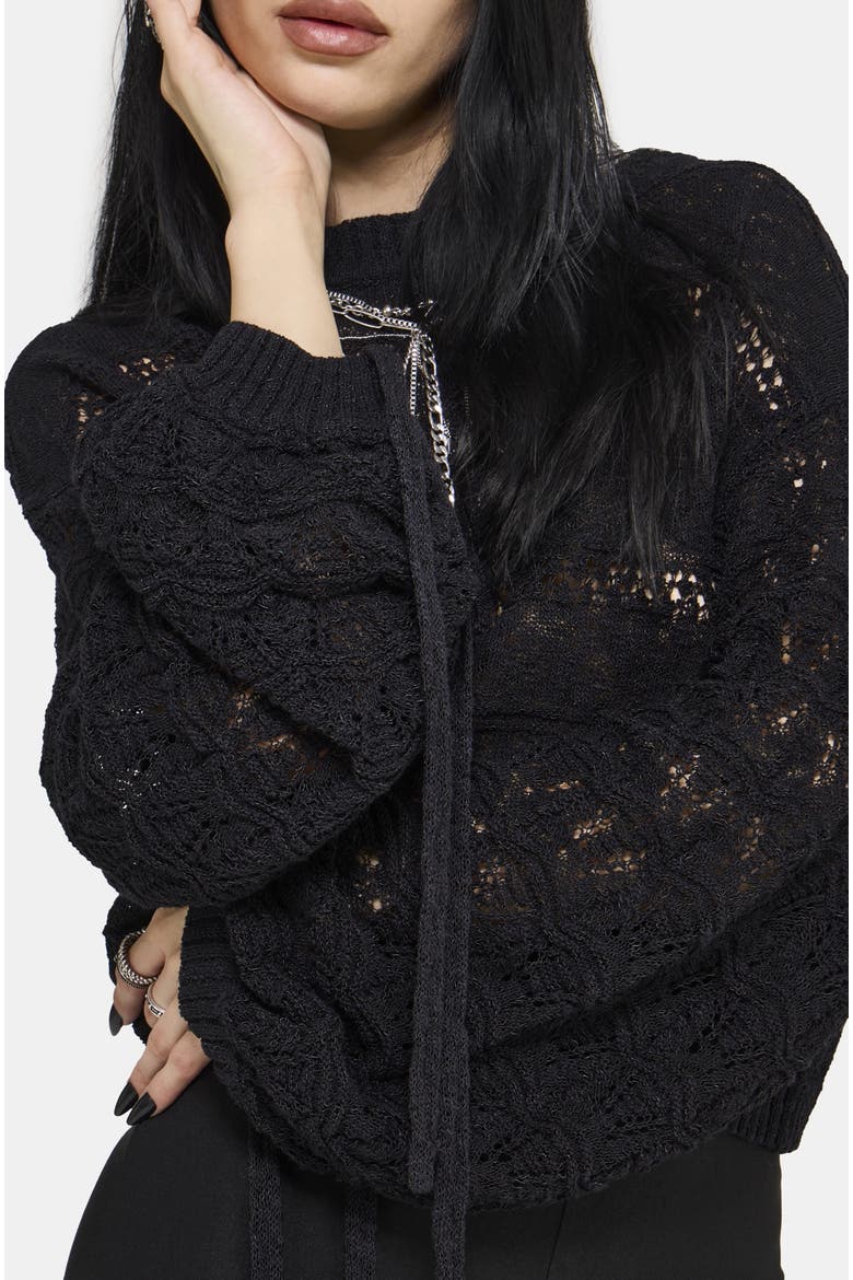 Cherith Balloon Sleeve Sweater, Alternate, color, Grey