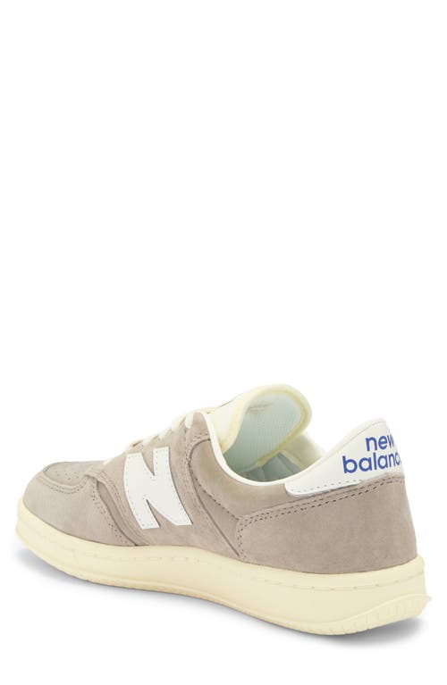 New Balance Mens Arid Stone Sea Salt T500 Suede Low-top Trainers In Gray