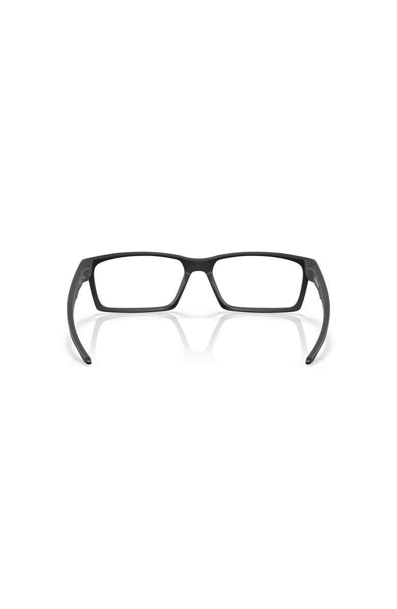 Oakley 59mm Rectangle optical glasses, Alternate, color, Black