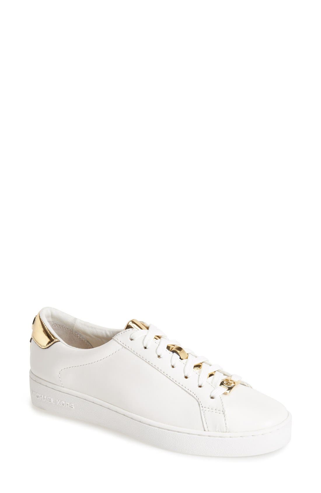 MICHAEL Michael Kors 'The Jet Set 6 - Irving' Leather Sneaker, Main, color, 