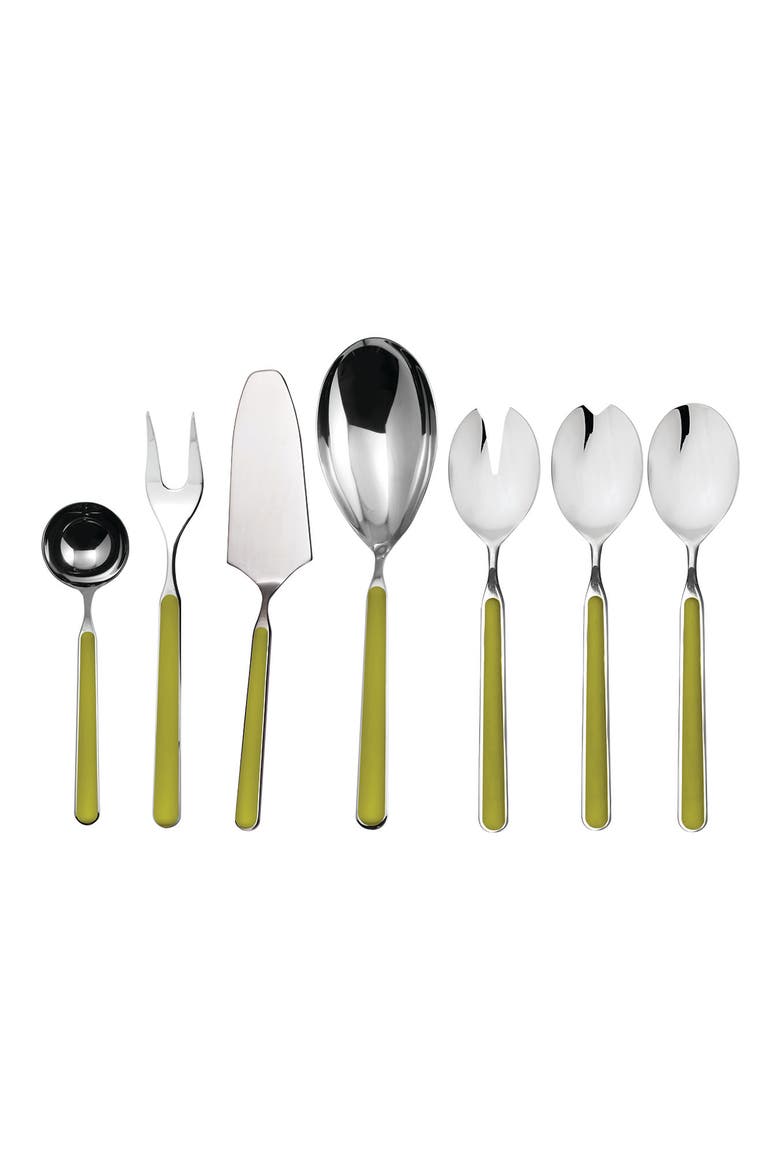 Fantasia 7-Piece Place Serving Set, Main, color, OLIVA