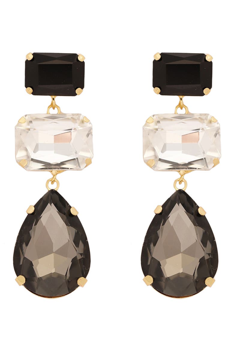 Alexi Drop Earrings, Main, color, GREY