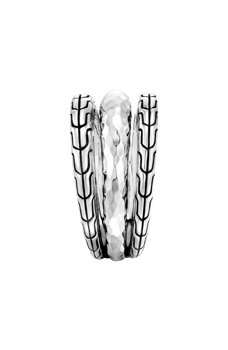 John Hardy Classic Chain Hammered Ring, Alternate, color,