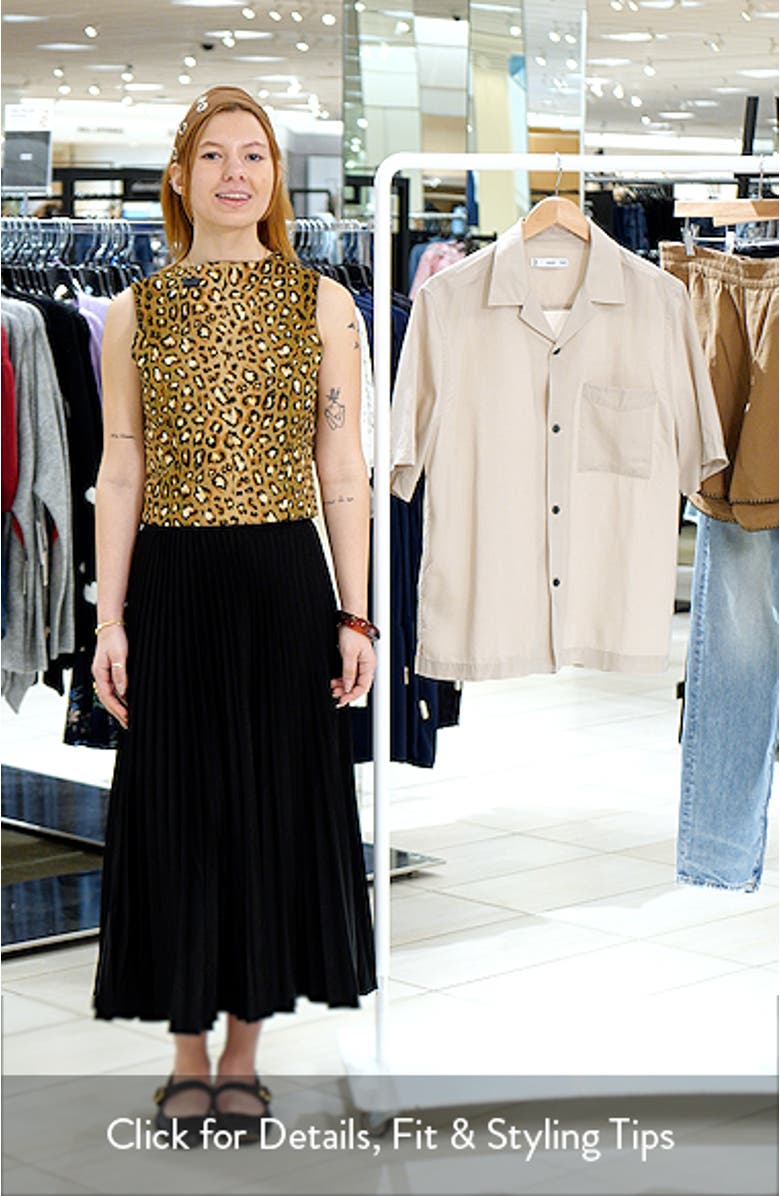 Regular Fit Lyocell Camp Shirt, sales video thumbnail