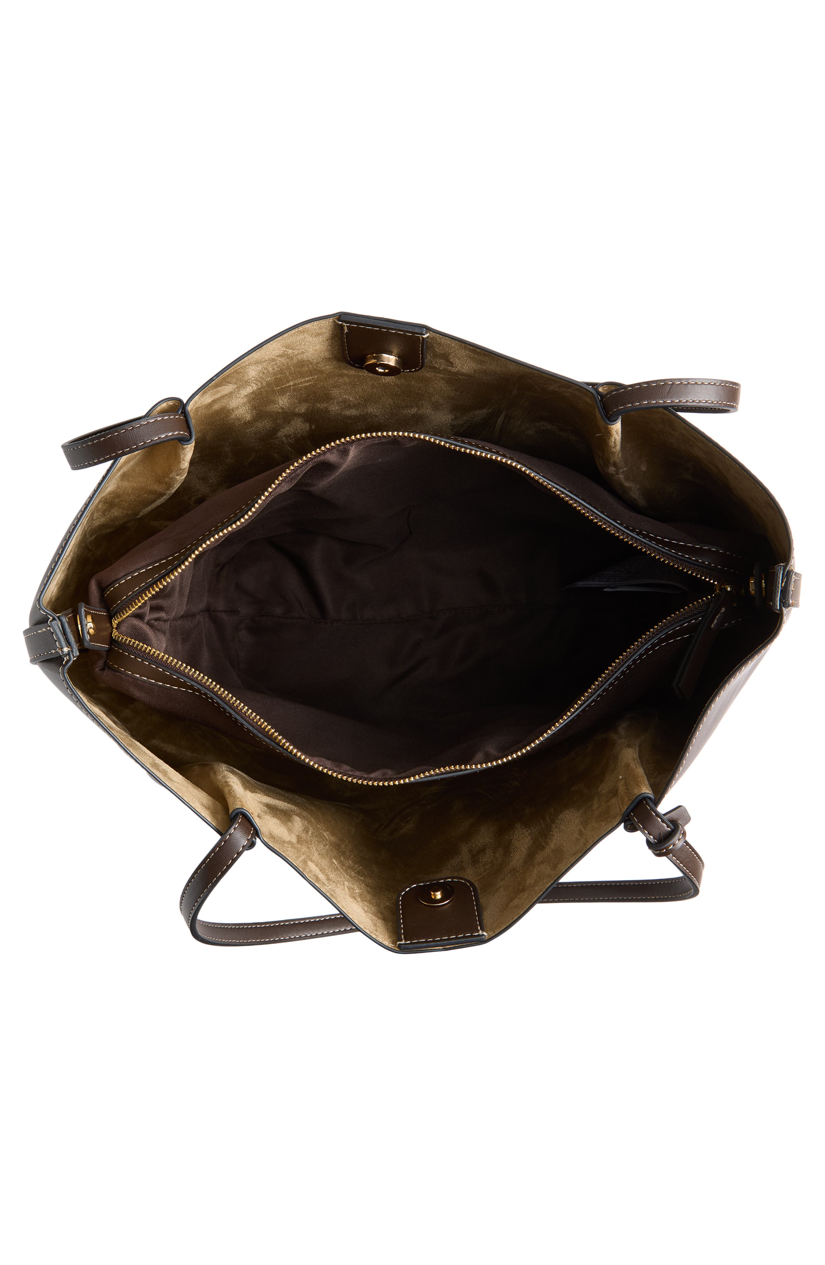 MANGO Isabel Faux Leather Tote, Alternate, color, 