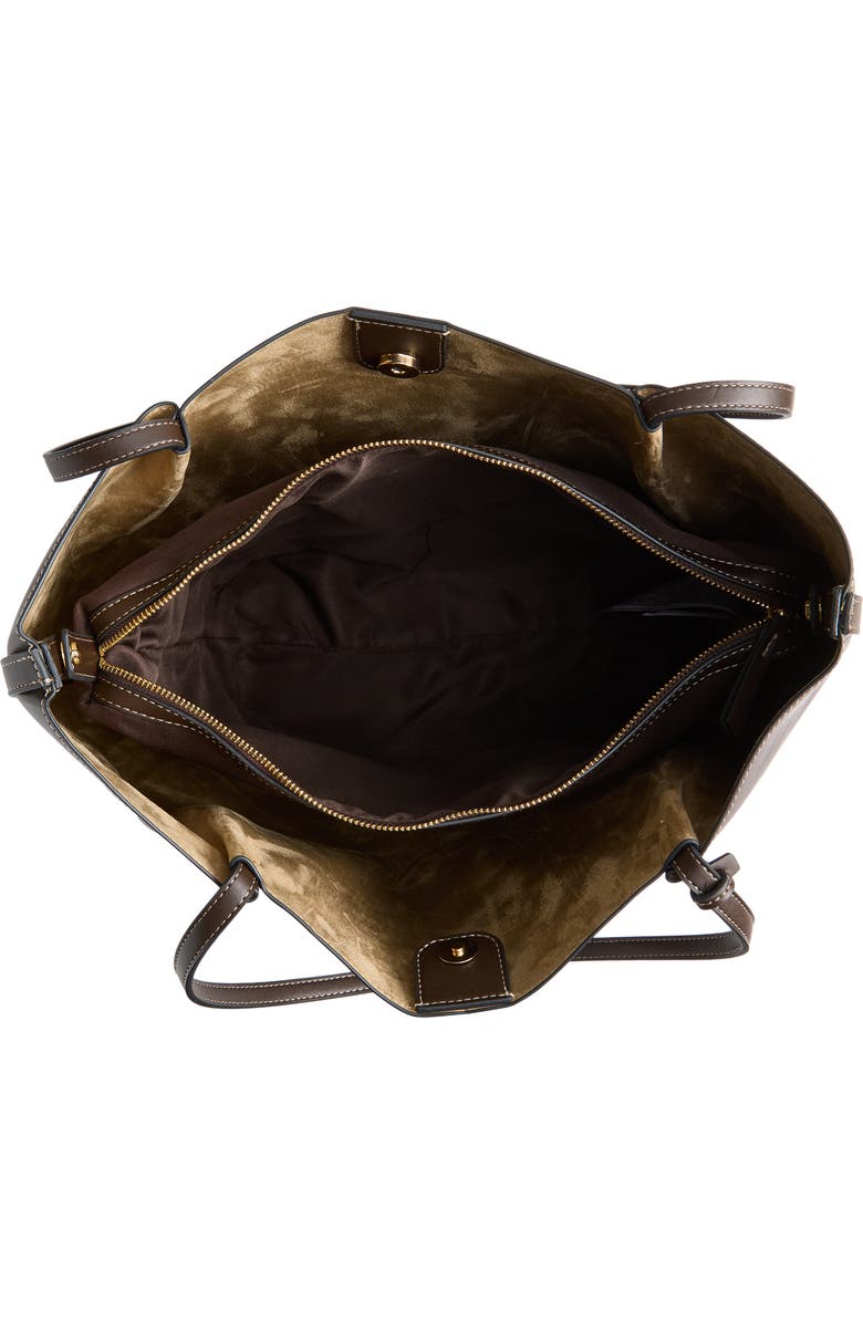 MANGO Isabel Faux Leather Tote, Alternate, color,