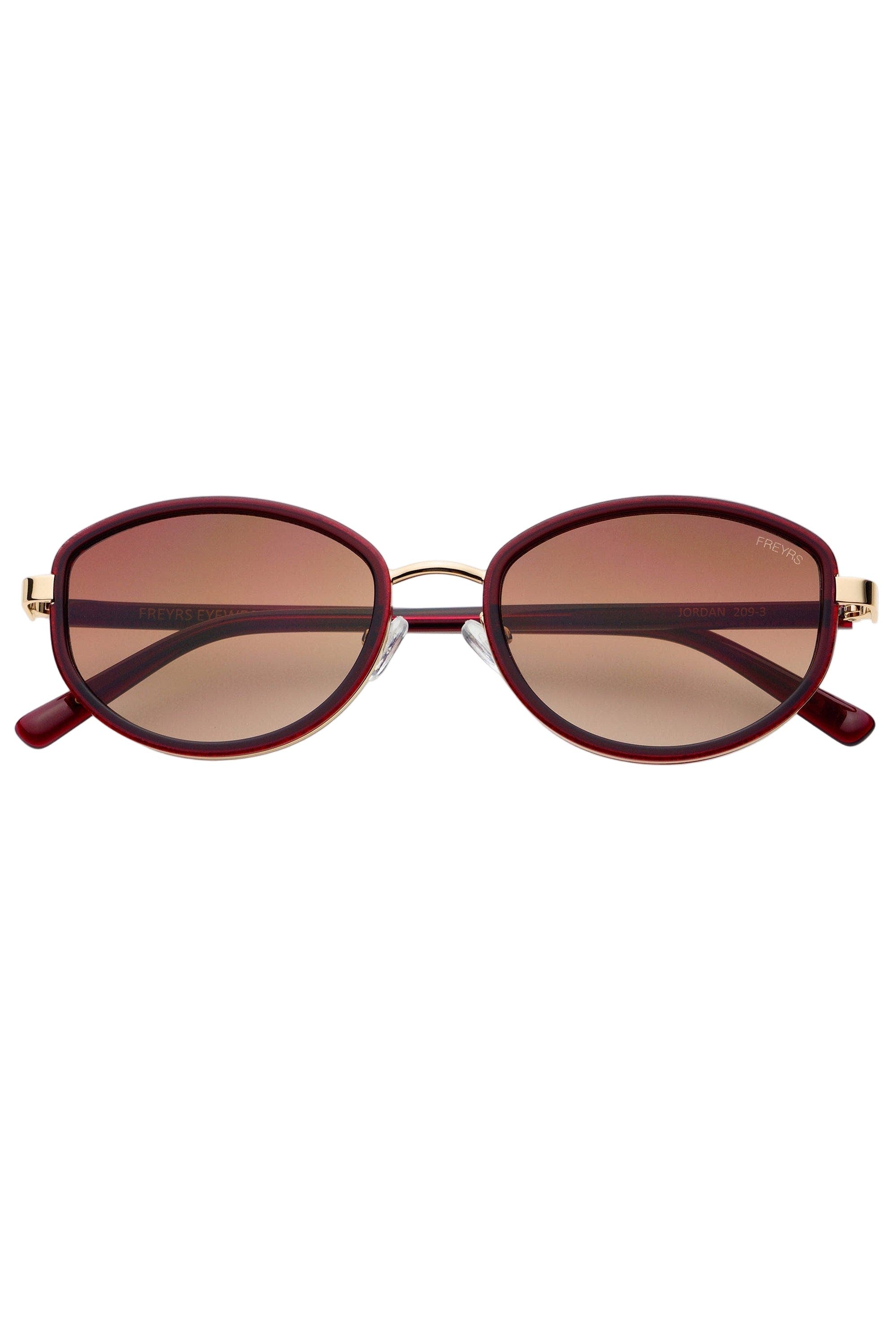 Freyrs Eyewear Jordan Oval Sunglasses In Brown