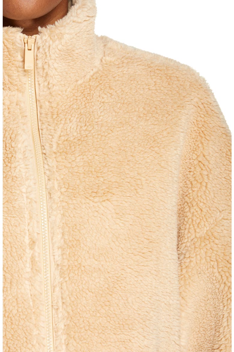 Flurry Faux Fur Jacket, Alternate, color, CAMEL