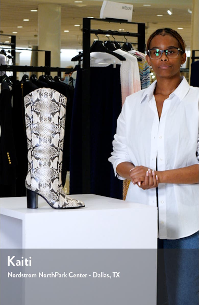 Maryana Pointed Toe Block Heel Knee High Boot, sales video thumbnail