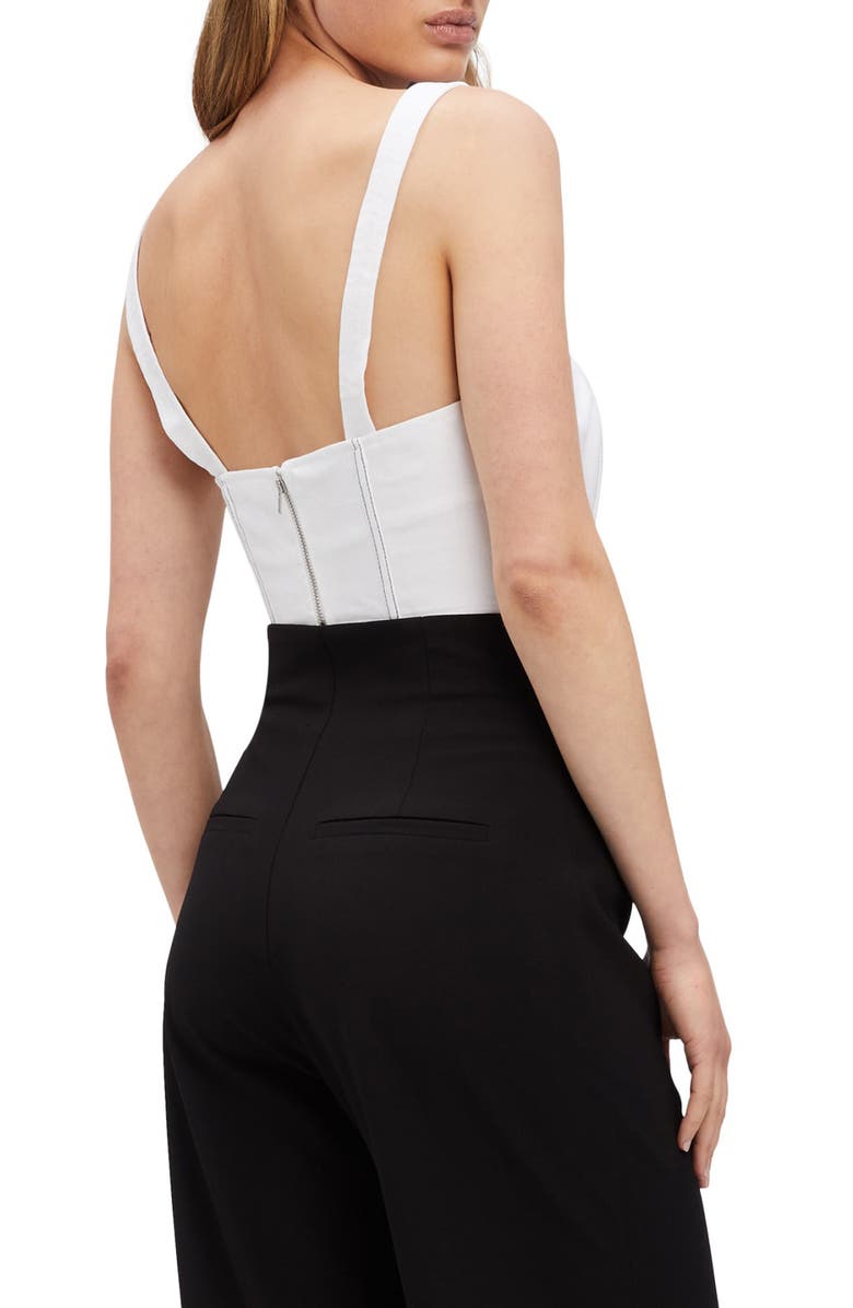 Bardot Linen Corset Top, Alternate, color, 