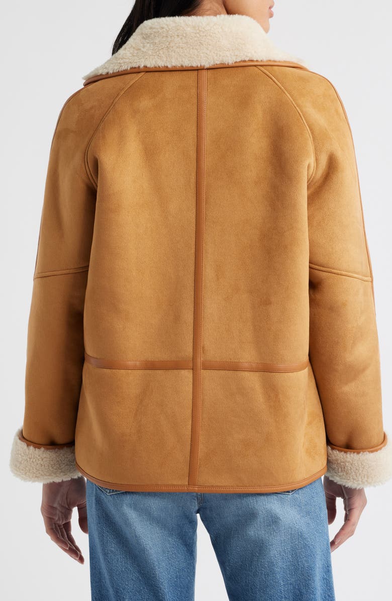 Sam Edelman Faux Suede & Faux Shearling Jacket, Alternate, color, 