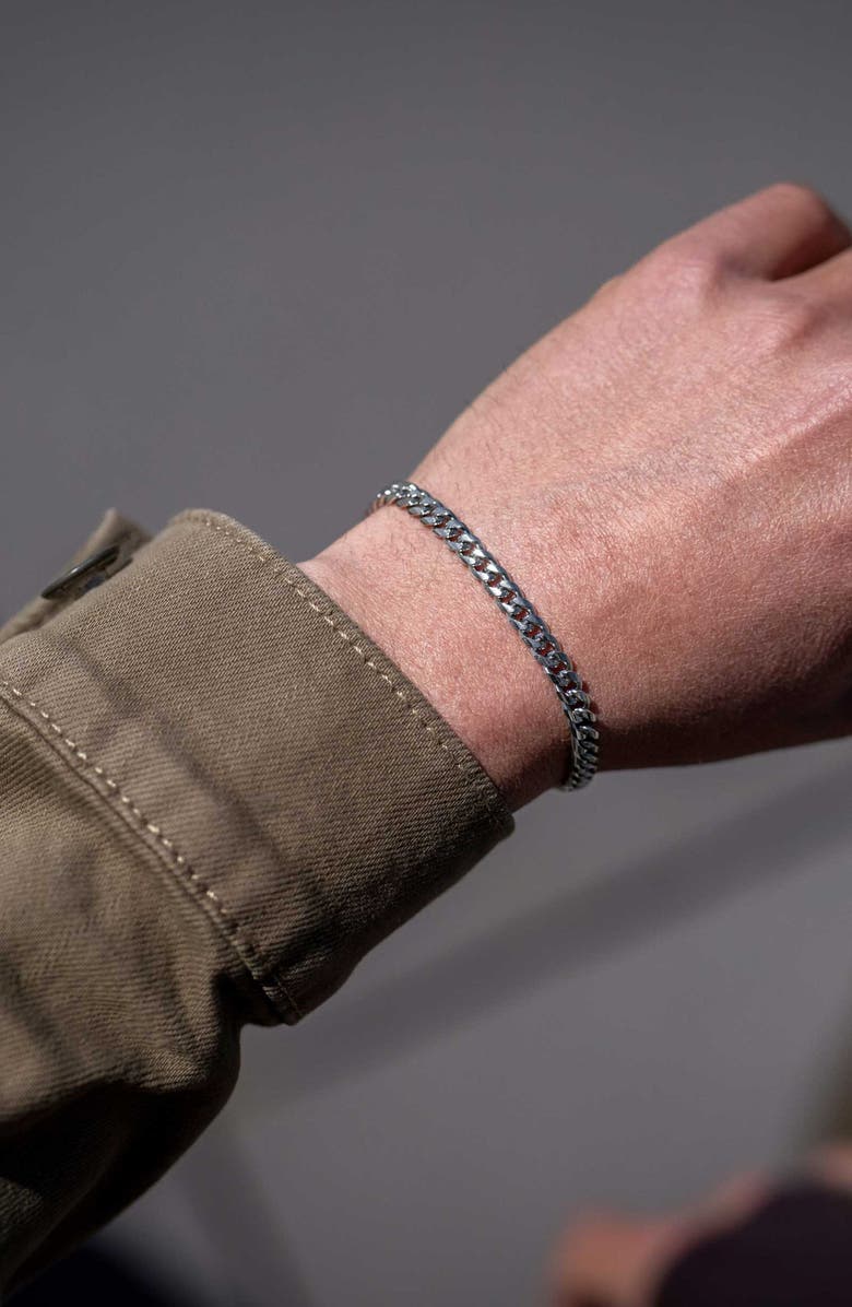 Vincero Men's Curb Chain Bracelet, Alternate, color, Silver