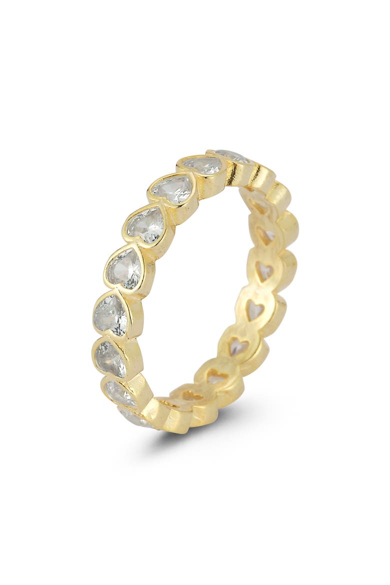 Heart Eternity Ring, Alternate, color, GOLD