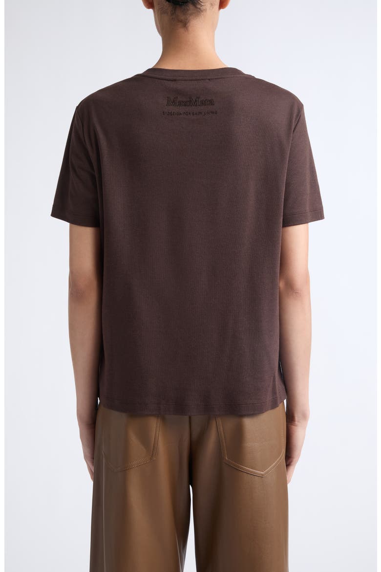 Mitico Embellished Cotton & Modal T-Shirt, Alternate, color, BROWN