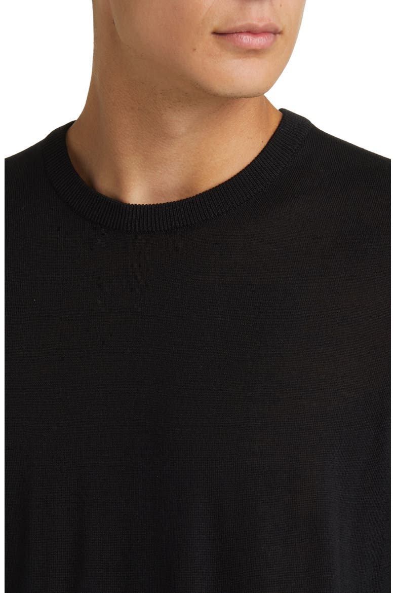 New Barca 6630 Merino Wool Sweater, Alternate, color, BLACK