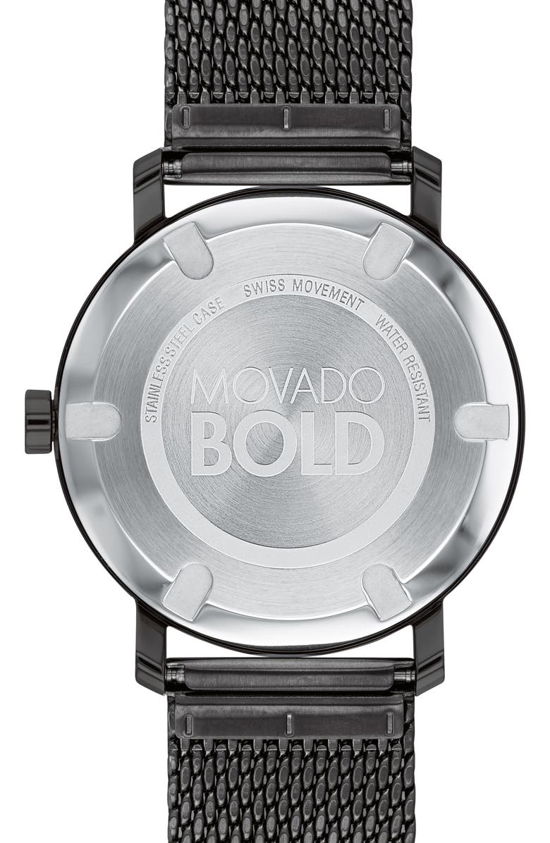 Movado Bold Evolution Mesh Bracelet Watch, 40mm, Alternate, color, 