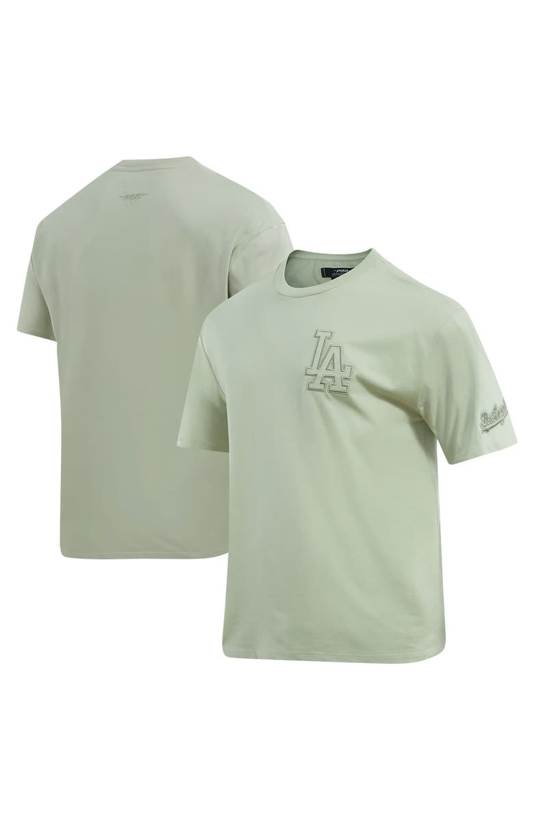 PRO STANDARD Men's Pro Standard Mint Los Angeles Dodgers Neutral CJ Dropped Shoulders T-Shirt, Alternate, color, 