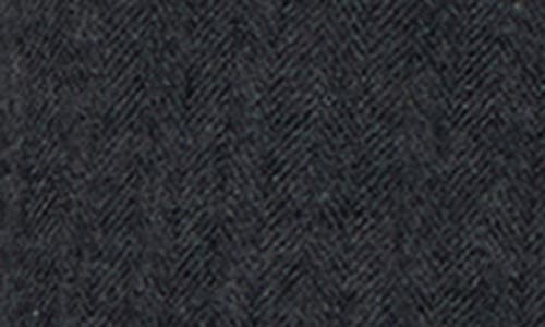 Px Herringbone Stripe Shacket In Black