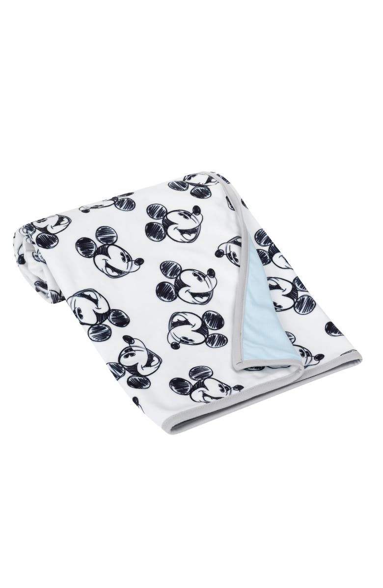 Lambs & Ivy Disney Baby MICKEY MOUSE Baby Blanket - Minky/Jersey, Main, color,