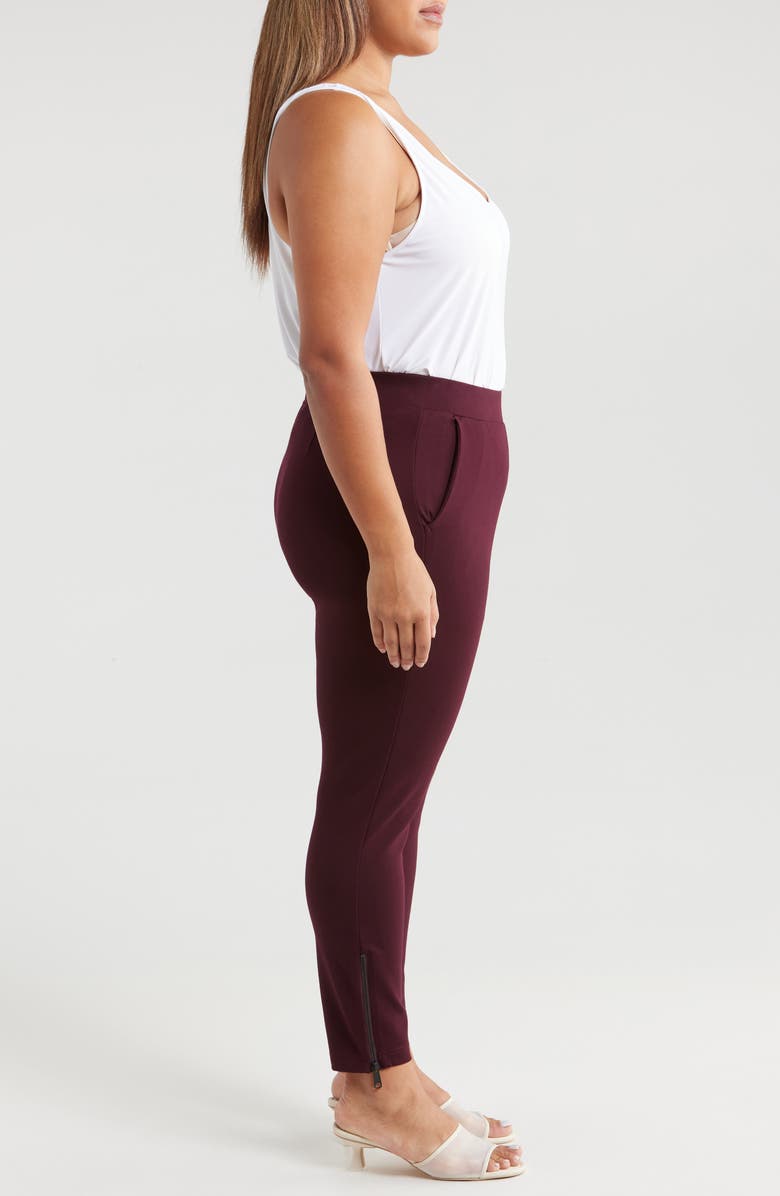 Universal Standard Moro Pull-On Pants, Alternate, color, Black Cherry