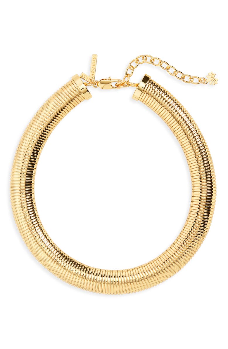 Lele Sadoughi Snake Chain Necklace, Main, color, Gold