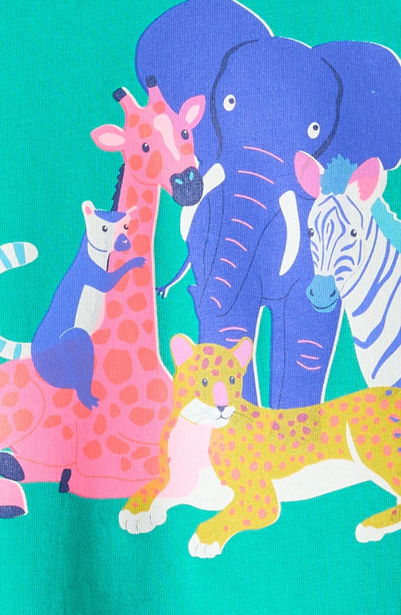 Mini Boden Kids' Riso Animals Graphic T-Shirt, Alternate, color, 