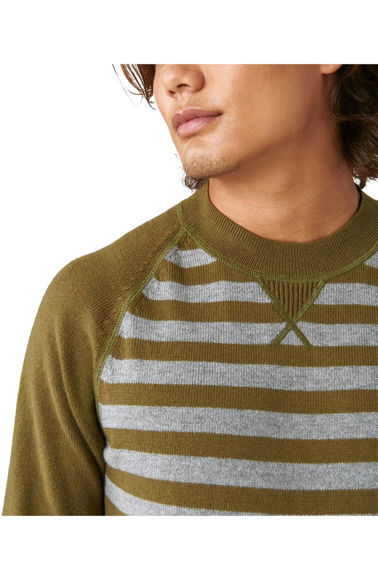 Lucky Brand Cloud Soft Stripe Raglan Sweater, Alternate, color, 