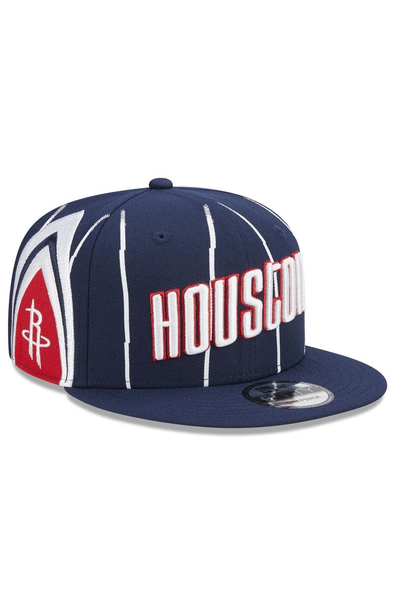 New Era Men's New Era Navy Houston Rockets 2022/23 City Edition Official 9FIFTY Snapback Adjustable Hat, Alternate, color, 