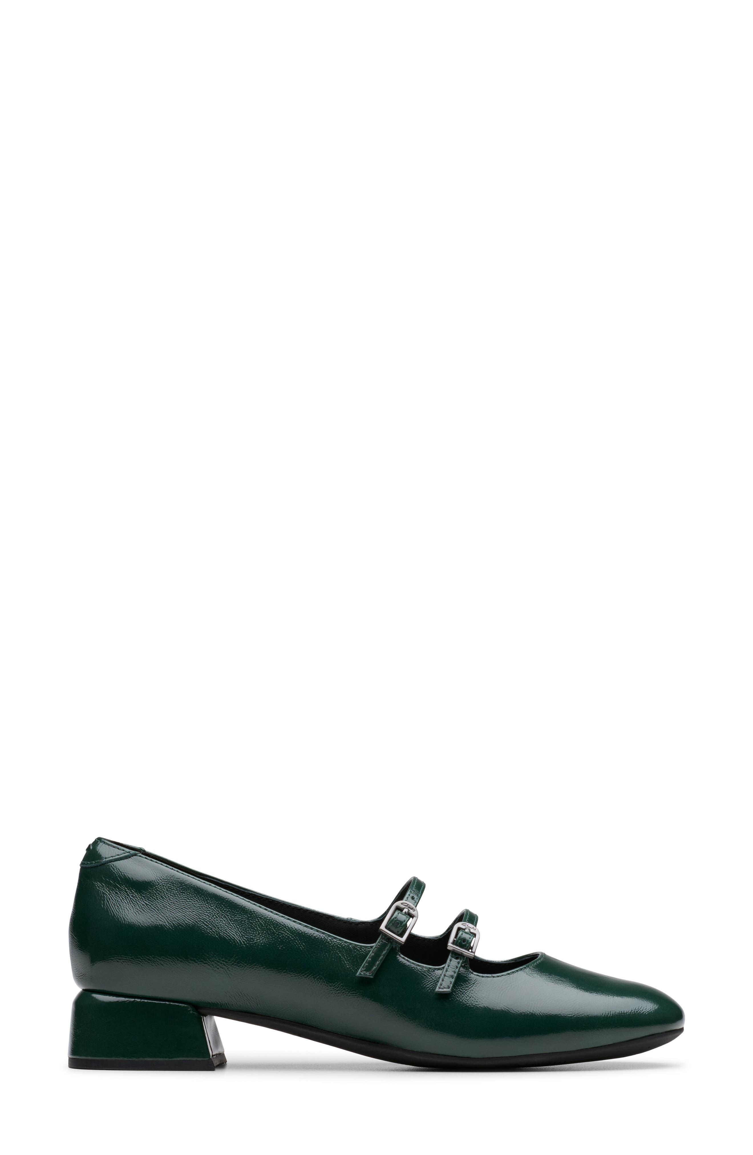 Daiss Shine Mary Jane Pump, Alternate, color, DARK GREEN