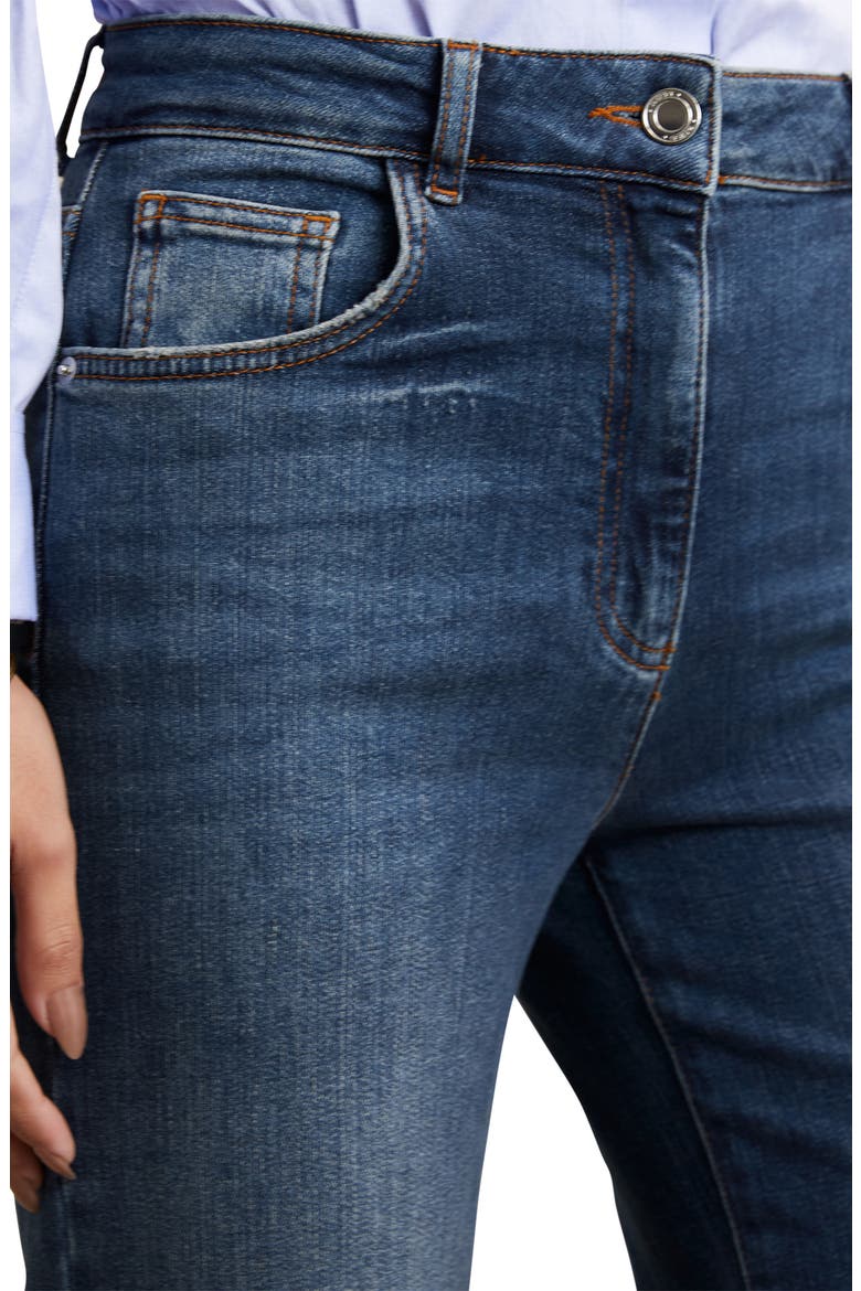 Bonnie Flare Jeans, Alternate, color, MID BLUE