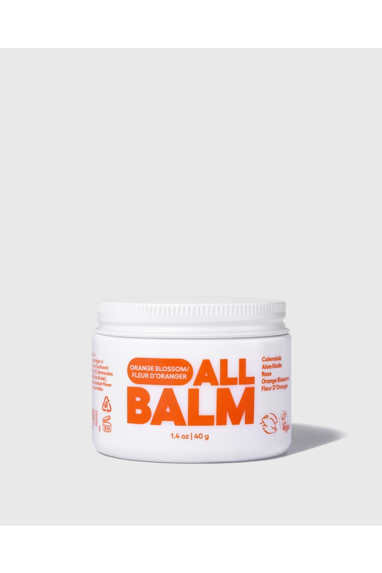 Orange Blossom All Balm Jar, Main, color, Orange