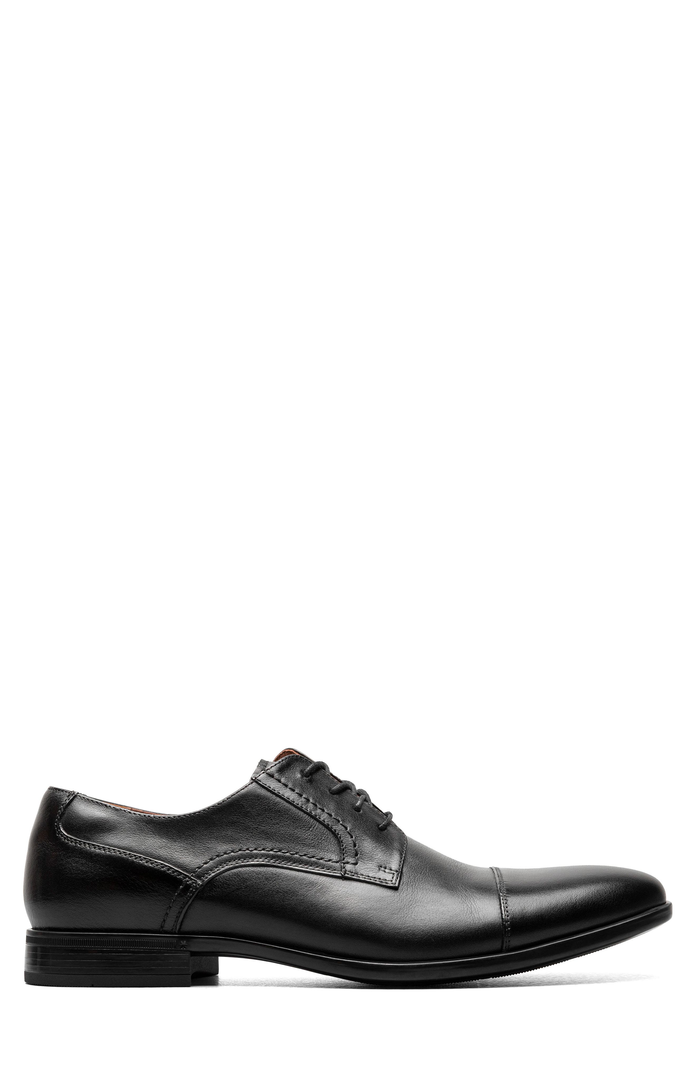 Florsheim Pregamo Cap Toe Derby, Alternate, color, Black