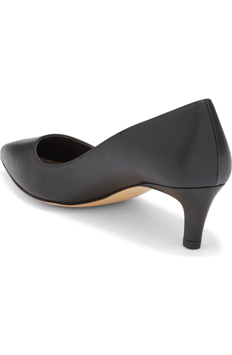 Stuart Weitzman Dancer Kitten Heel Pump, Alternate, color, Black