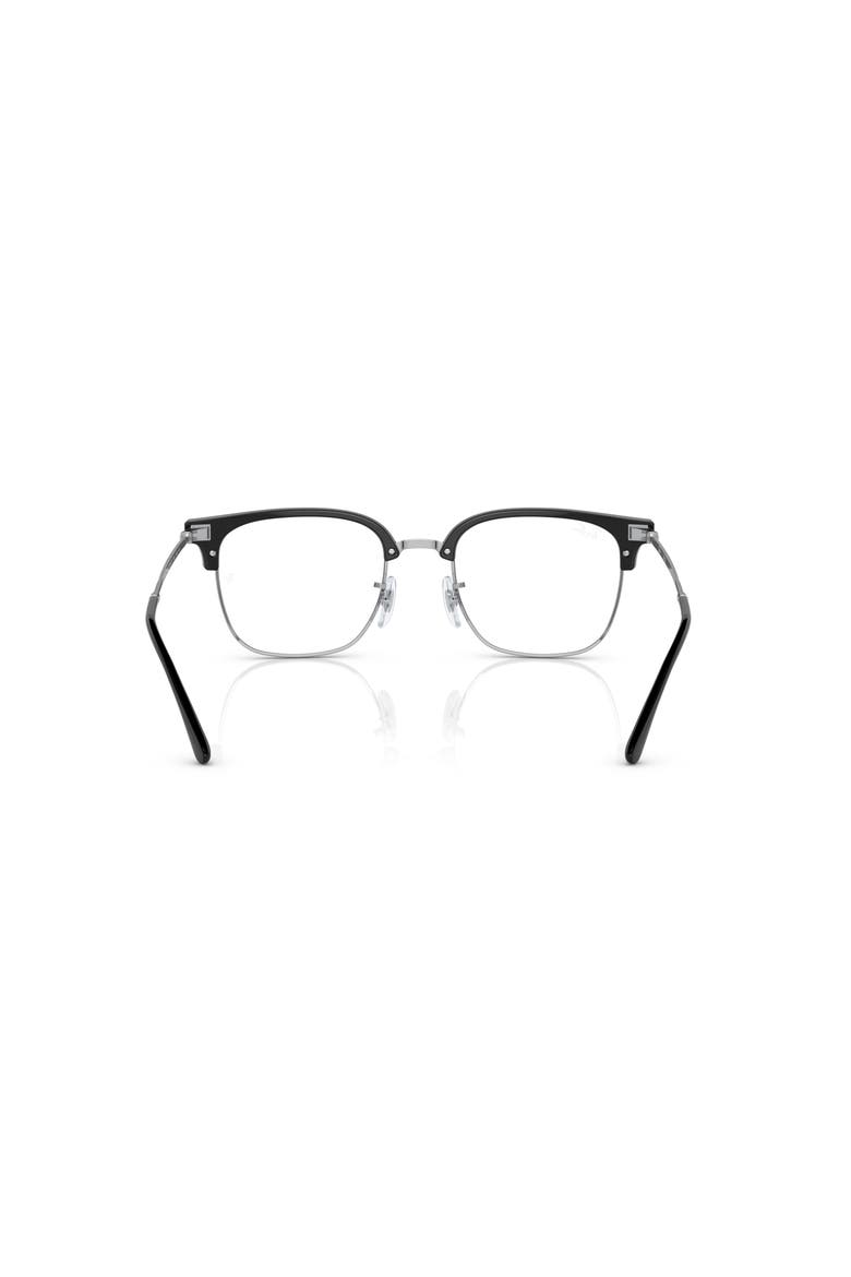 53mm Square optical glasses, Alternate, color, Black