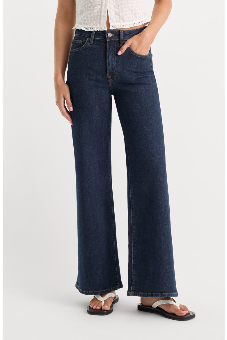 Good Waist High Waist Palazzo Jeans, Alternate, color, INDIGO1231