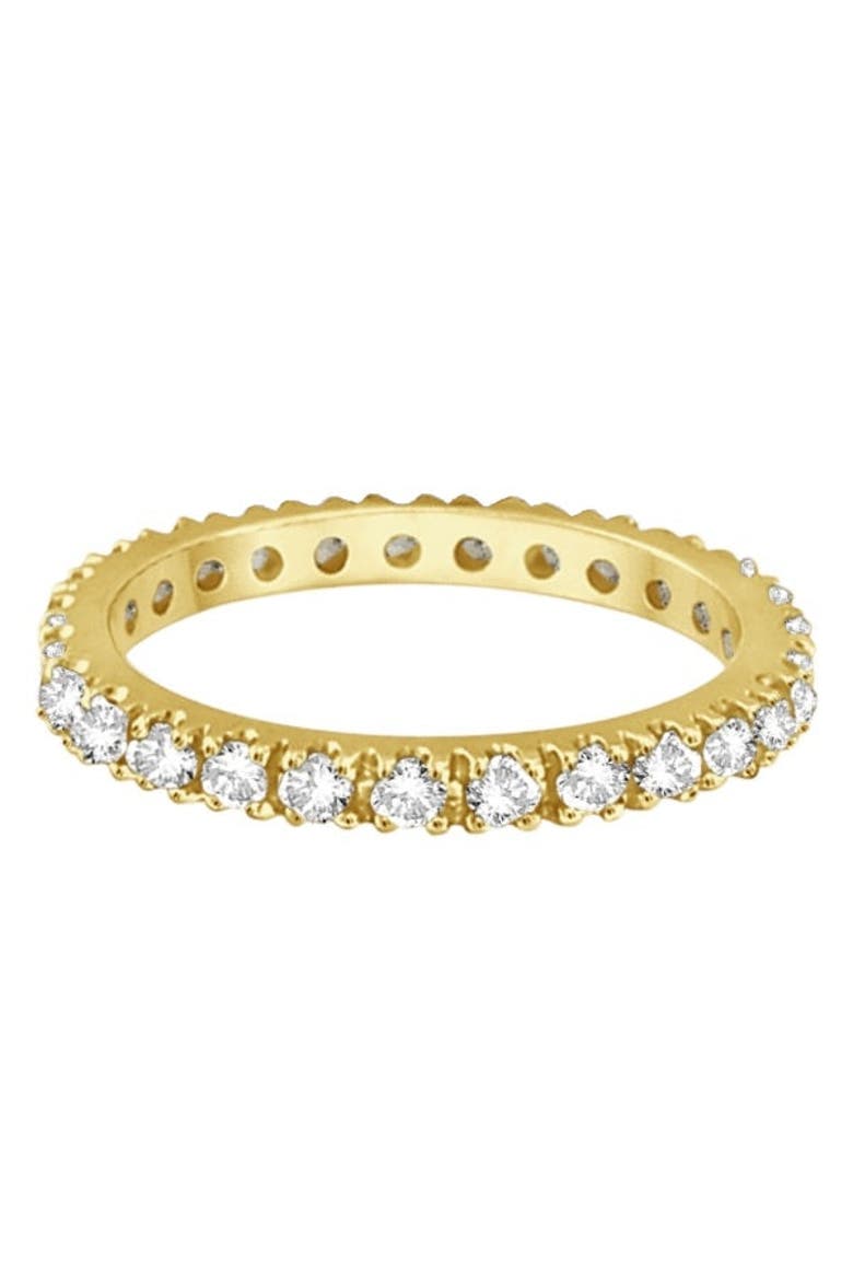 Natural Diamond Eternity Stackable Ring Band 14K, Alternate, color, Gold