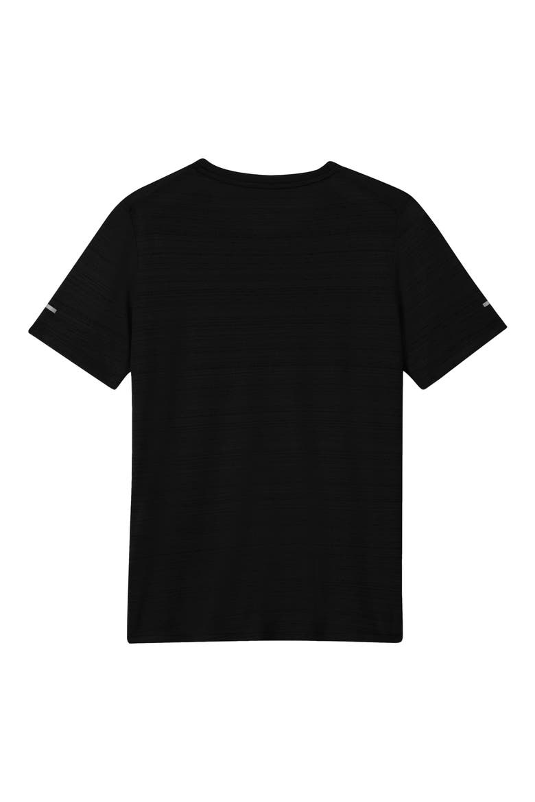Kids' Dri-FIT Miler Training T-Shirt, Alternate, color, BLACK