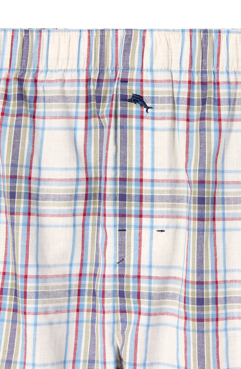 Tommy Bahama Woven Cotton Poplin Boxers, Alternate, color, Cream