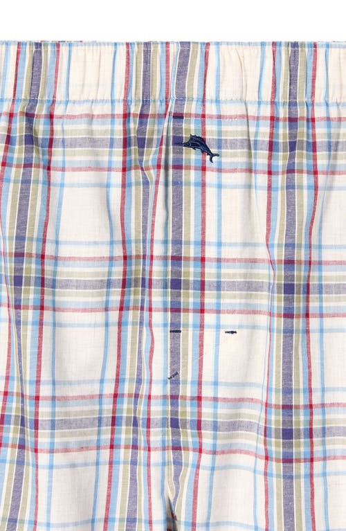 Tommy Bahama Woven Cotton Poplin Boxers In White